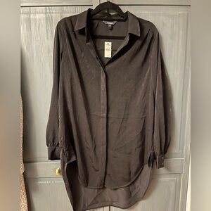 Express Charcoal Button-Up Shirt